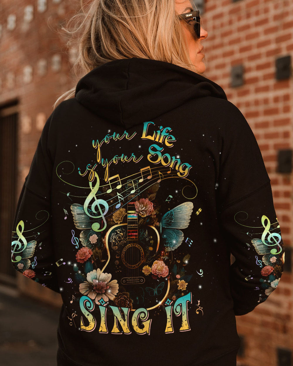 YOUR LIFE IS YOUR SONG GUITAR WINGS ALL OVER PRINT - TLNT1804233