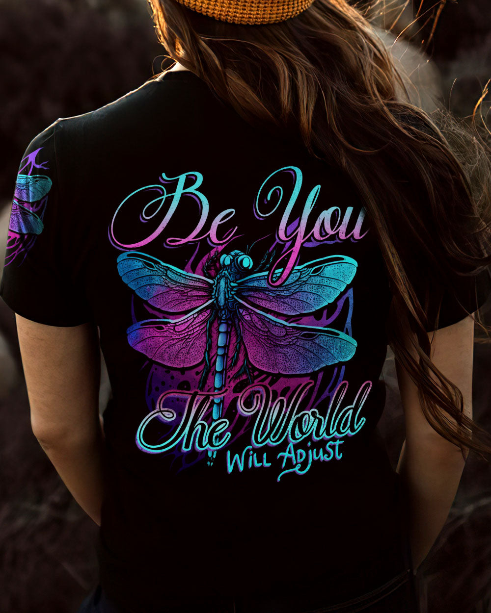 BE YOU THE WORLD WILL ADJUST ALL OVER PRINT - TYTD1904232