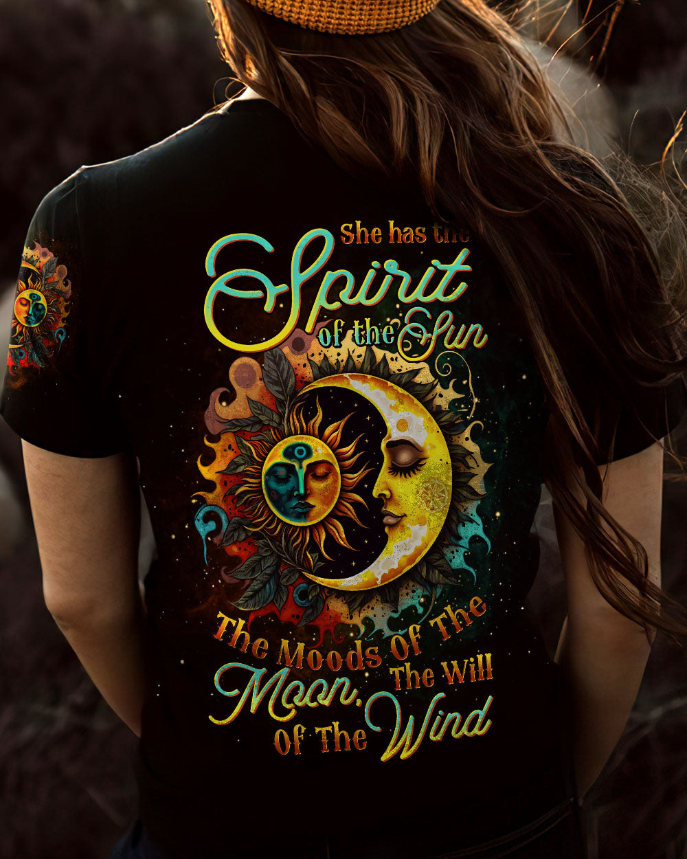 SHE HAS THE SPIRIT OF THE SUN ALL OVER PRINT - YHDU0805233