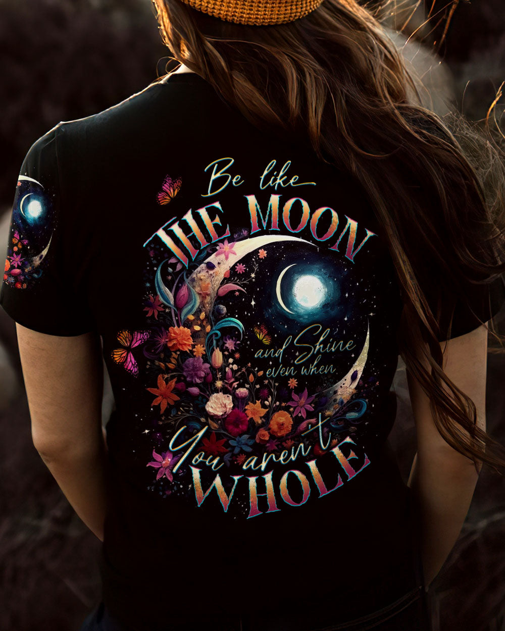 BE LIKE THE MOON FLOWERS ALL OVER PRINT - TLTW1305234