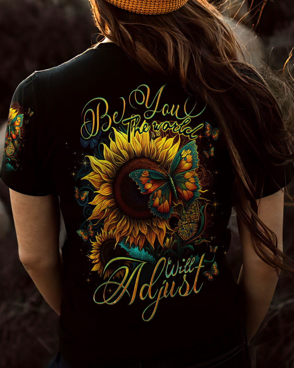 BE YOU THE WORLD WILL ADJUST ALL OVER PRINT - TLNO0905237