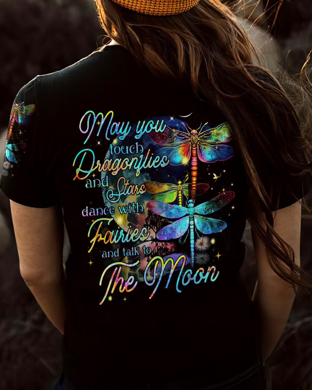 MAY YOU TOUCH DRAGONFLIES AND STARS ALL OVER PRINT - TYTM0704233