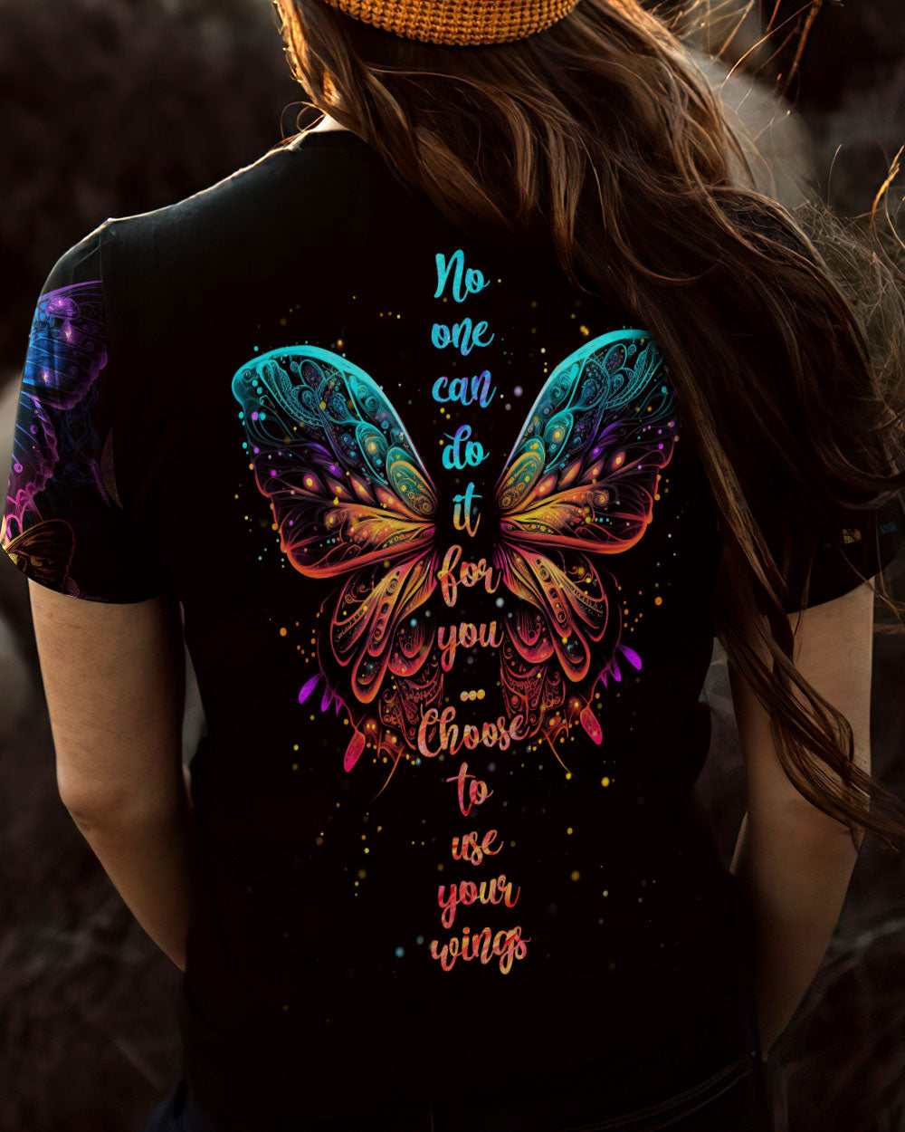 CHOOSE TO USE YOUR WINGS ALL OVER PRINT - TYTM2403231