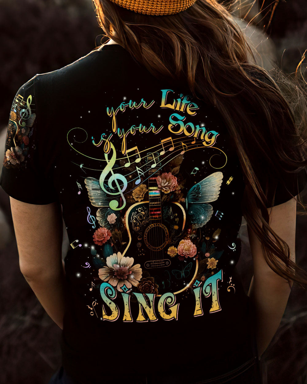 YOUR LIFE IS YOUR SONG GUITAR WINGS ALL OVER PRINT - TLNT1804233