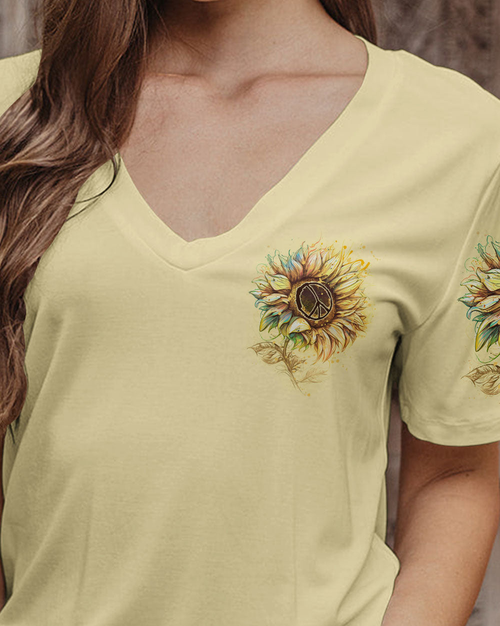 HIPPIE SOUL DRAWING SUNFLOWER ALL OVER PRINT - TLNZ1904231