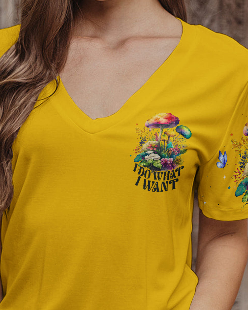 MUSHROOMS MAKE ME HAPPY ALL OVER PRINT - TA0304232