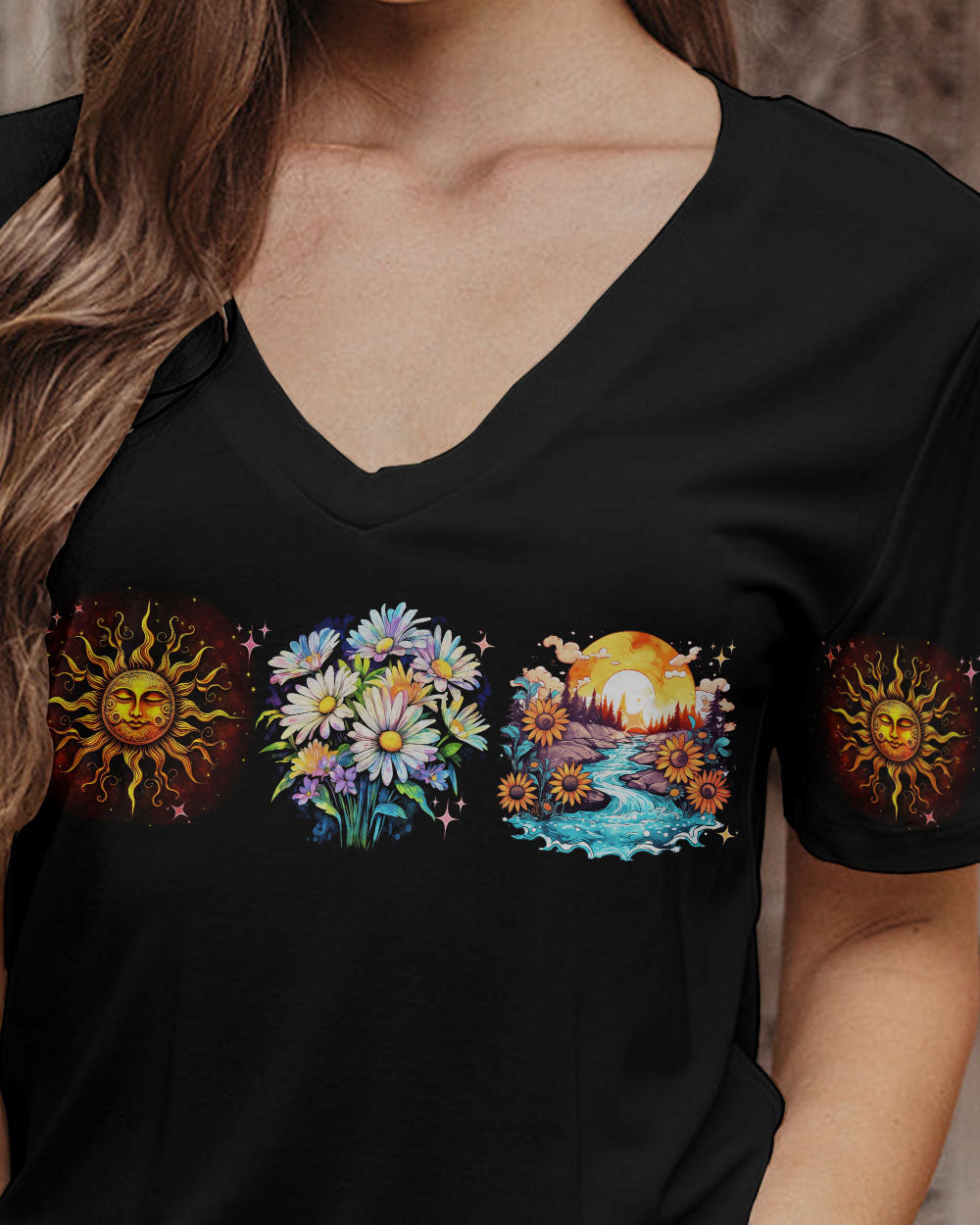 SHE SMELLED OF SUN AND DAISIES ALL OVER PRINT - TYTD2405231