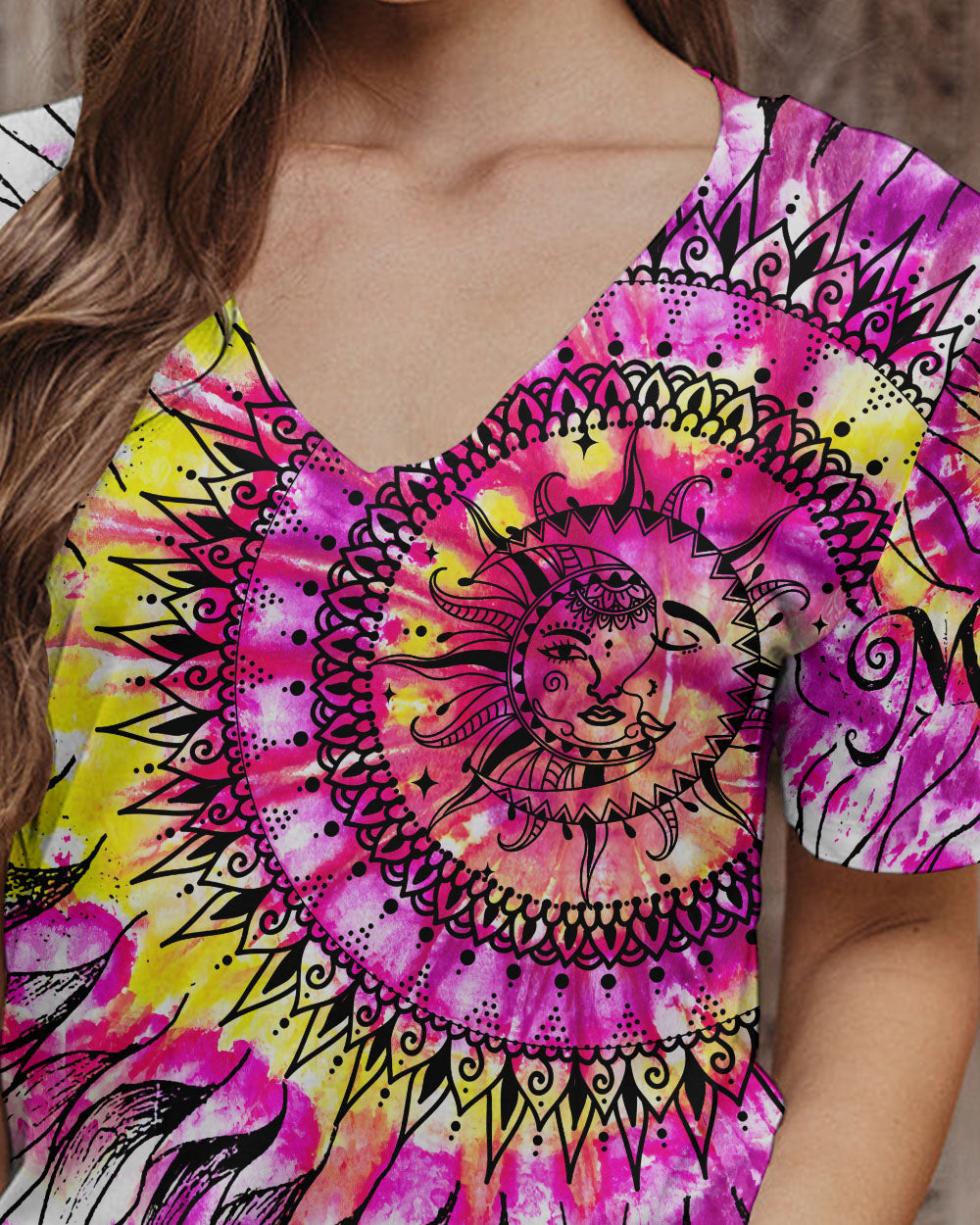 SUN AND MOON TIE DYE ALL OVER PRINT - TY1404238