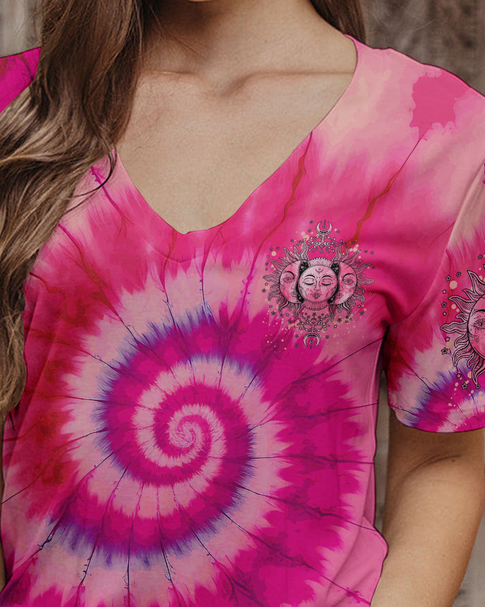 LIVE BY THE SUN PINK TIE DYE ALL OVER PRINT - TYTM0805231