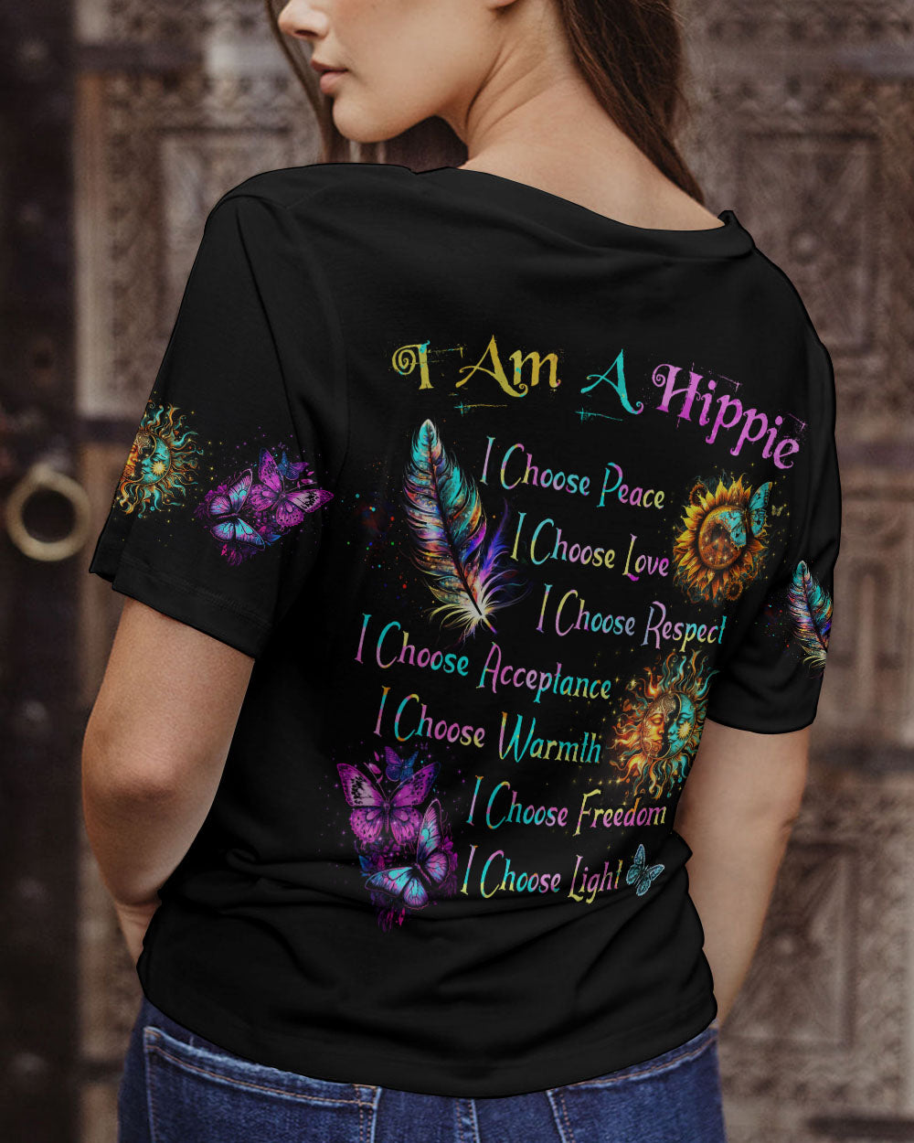 I AM A HIPPIE ALL OVER PRINT - TYTD2104231