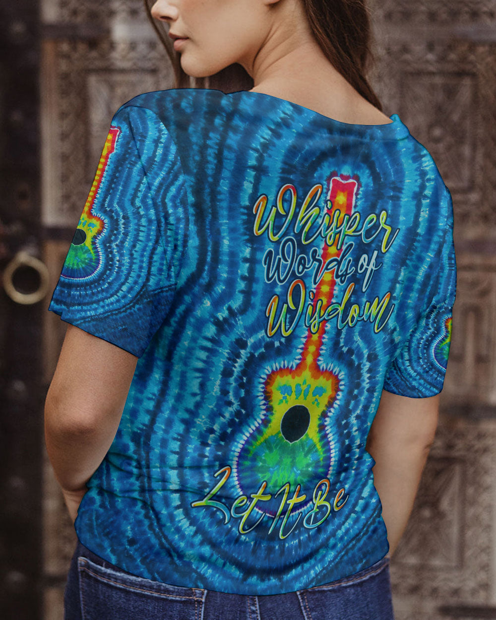 WHISPER WORDS OF WISDOM GUITAR TIE DYE ALL OVER PRINT - TLNO2104231