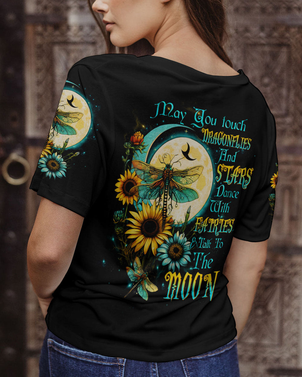 MAY YOU TOUCH DRAGONFLIES AND STARS ALL OVER PRINT - TLTW0505234