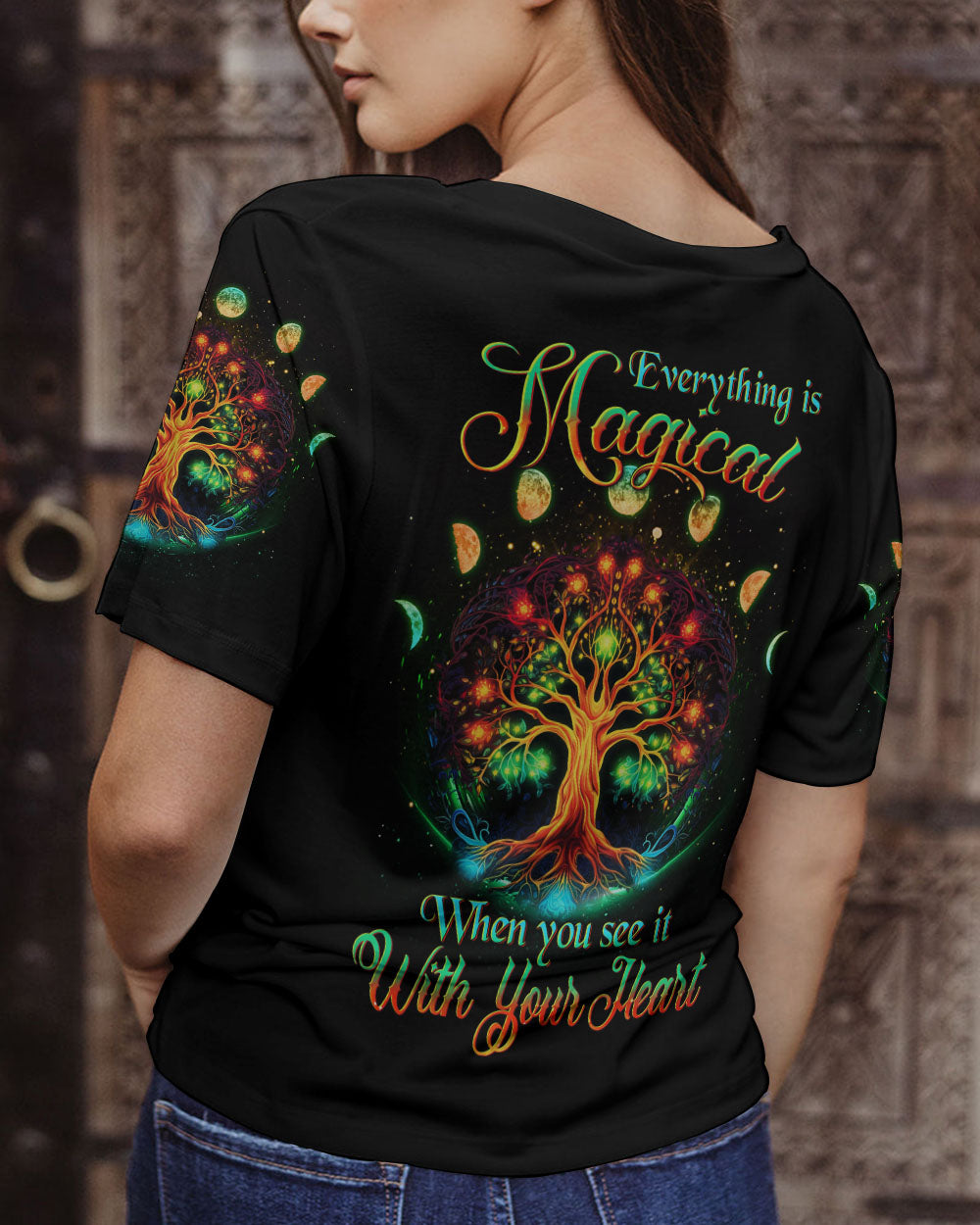 EVERYTHING IS MAGICAL WHEN YOU SEE IT TREE OF LIFE MOON ALL OVER PRINT - YHDU1005233