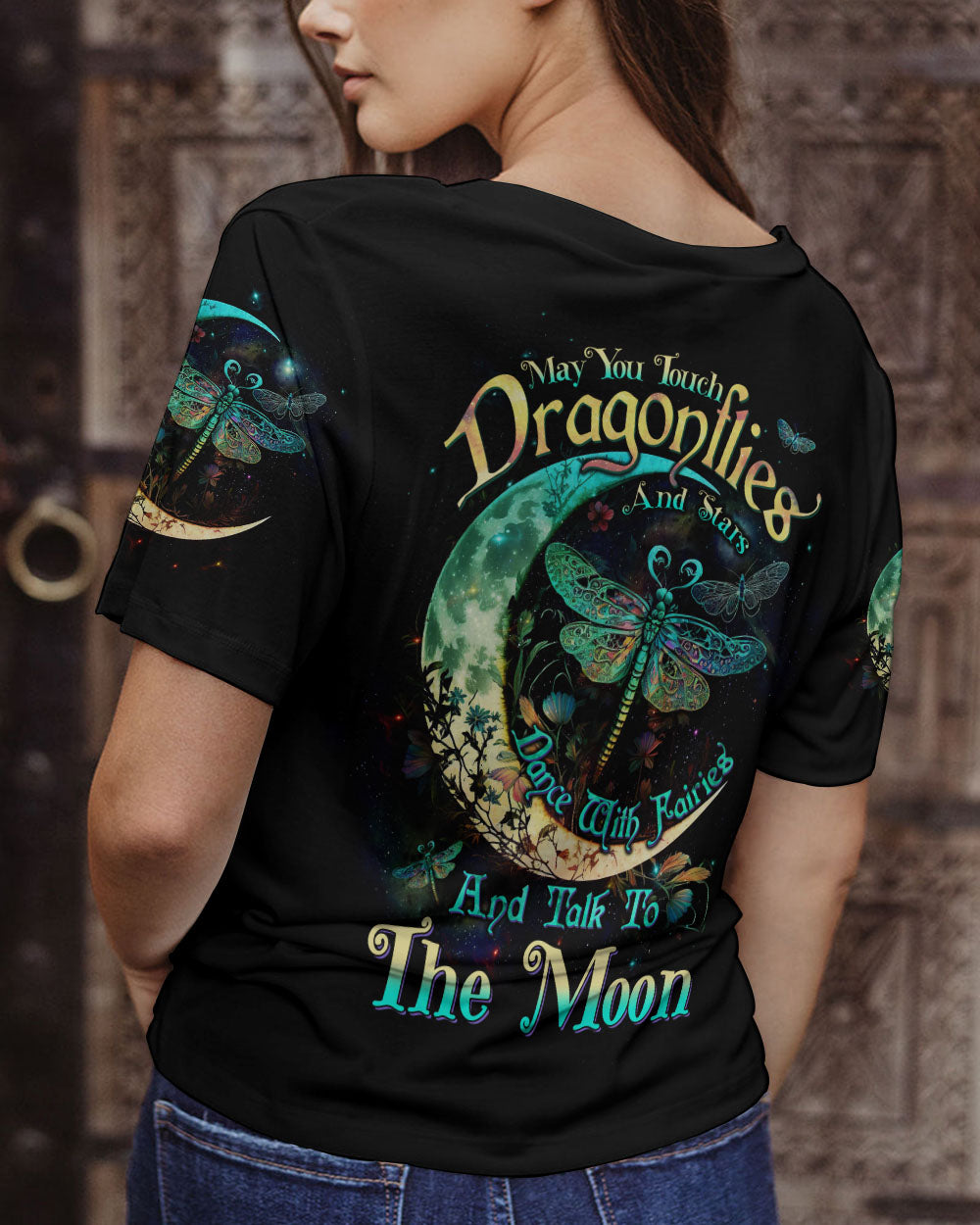 MAY YOU TOUCH DRAGONFLIES AND STARS ALL OVER PRINT - TLTW0905235