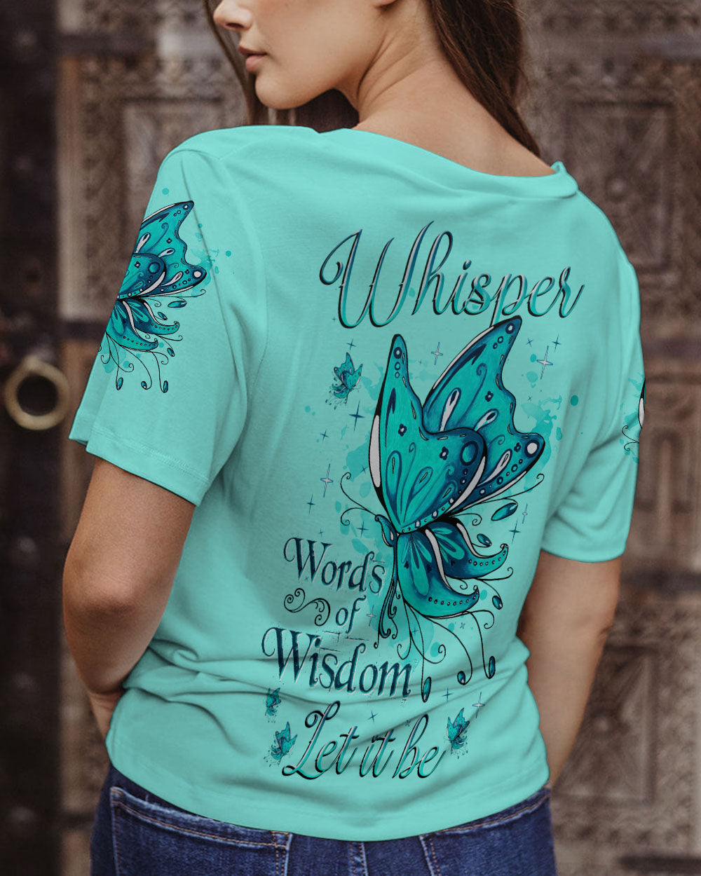 WHISPER WORDS OF WISDOM BUTTERFLY ALL OVER PRINT - TLNZ2205232