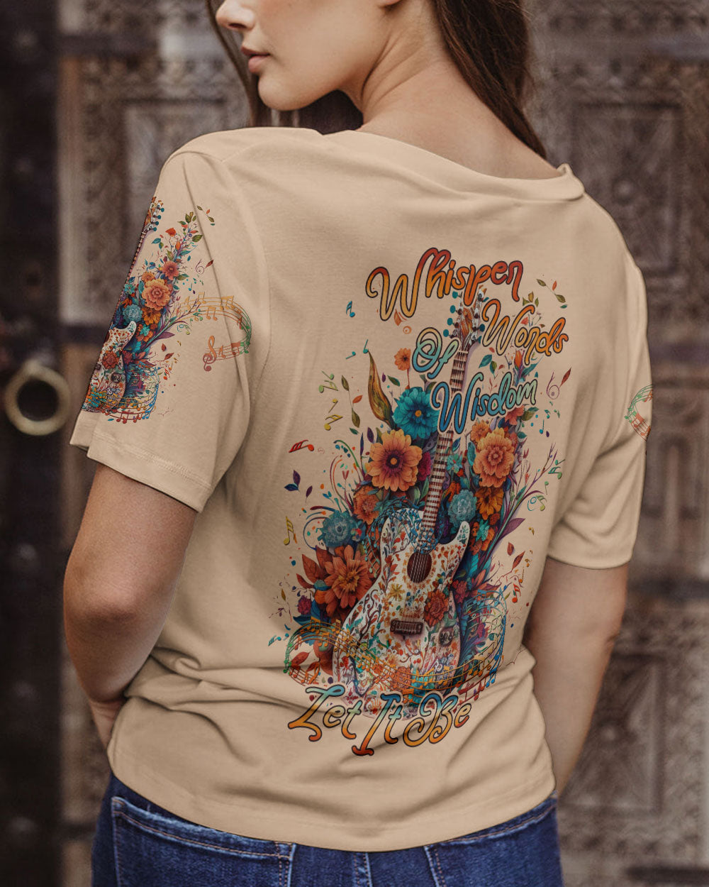 WHISPER WORDS OF WISDOM GUITAR ALL OVER PRINT - YHLN0505233
