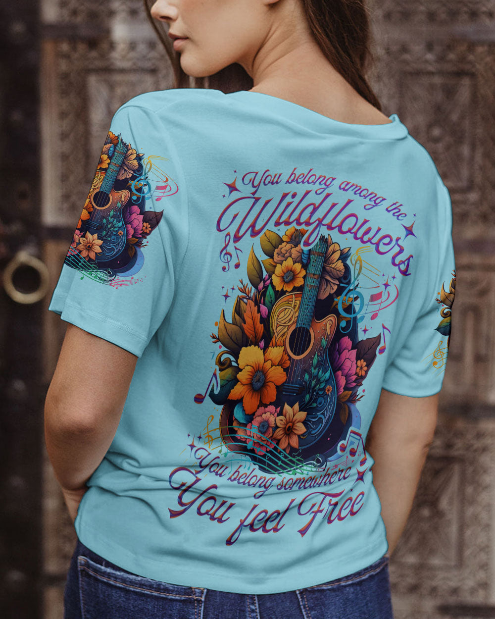 YOU BELONG SOMEWHERE YOU FEEL FREE GUITAR ALL OVER PRINT - TYTD2305231