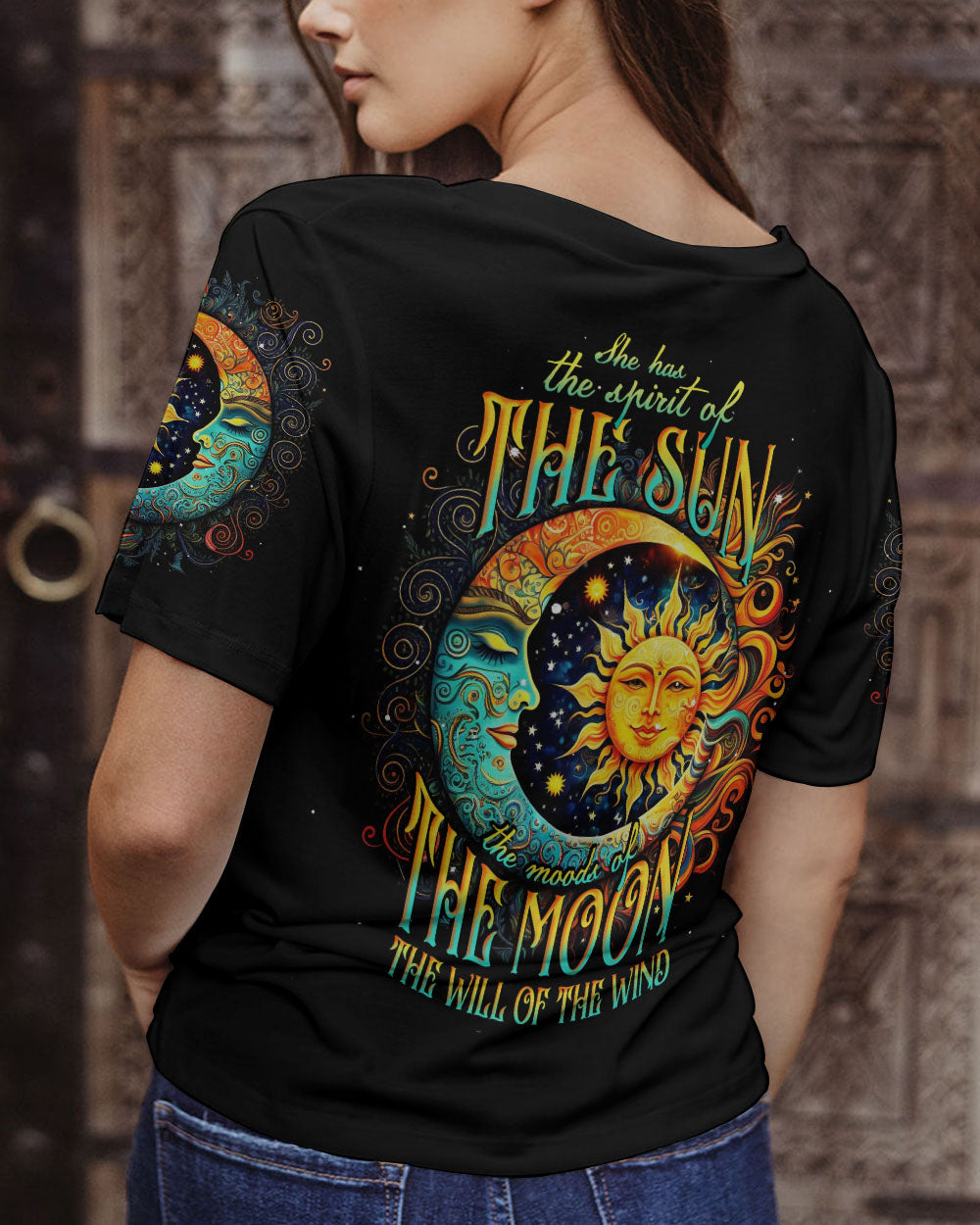 SHE HAS THE SPIRIT OF THE SUN ALL OVER PRINT - TLNT0805232