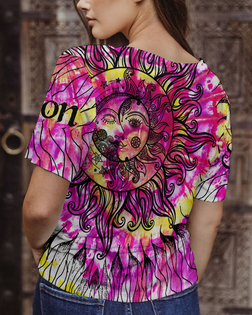 SUN AND MOON TIE DYE ALL OVER PRINT - TY1404238