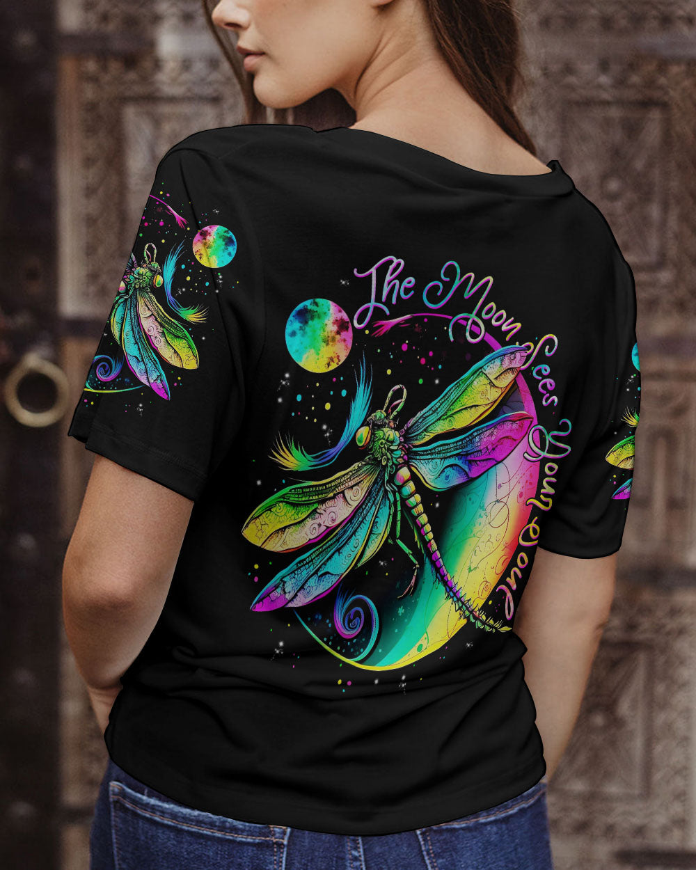 THE MOON SEES YOUR SOUL DRAGONFLY ALL OVER PRINT - TLNT2404233
