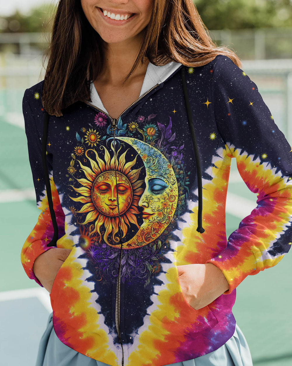 SUN AND MOON TIE DYE ALL OVER PRINT - TYTM1005232