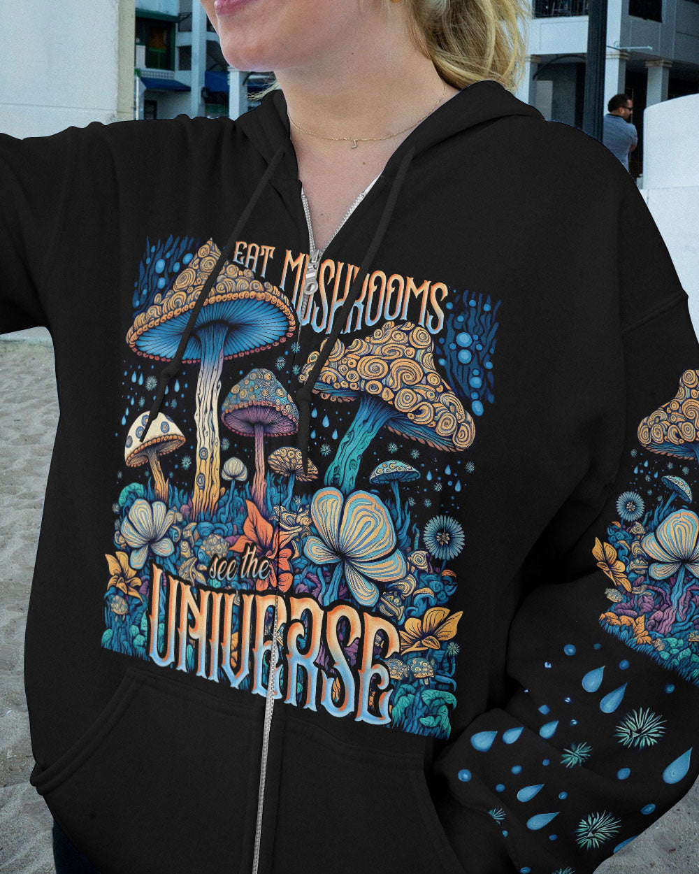EAT MUSHROOMS SEE THE UNIVERSE ALL OVER PRINT - TLNT1005232