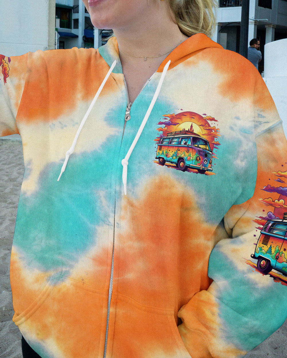 DON'T WORRY BE HIPPIE TIE DYE ALL OVER PRINT - TLTR2205232