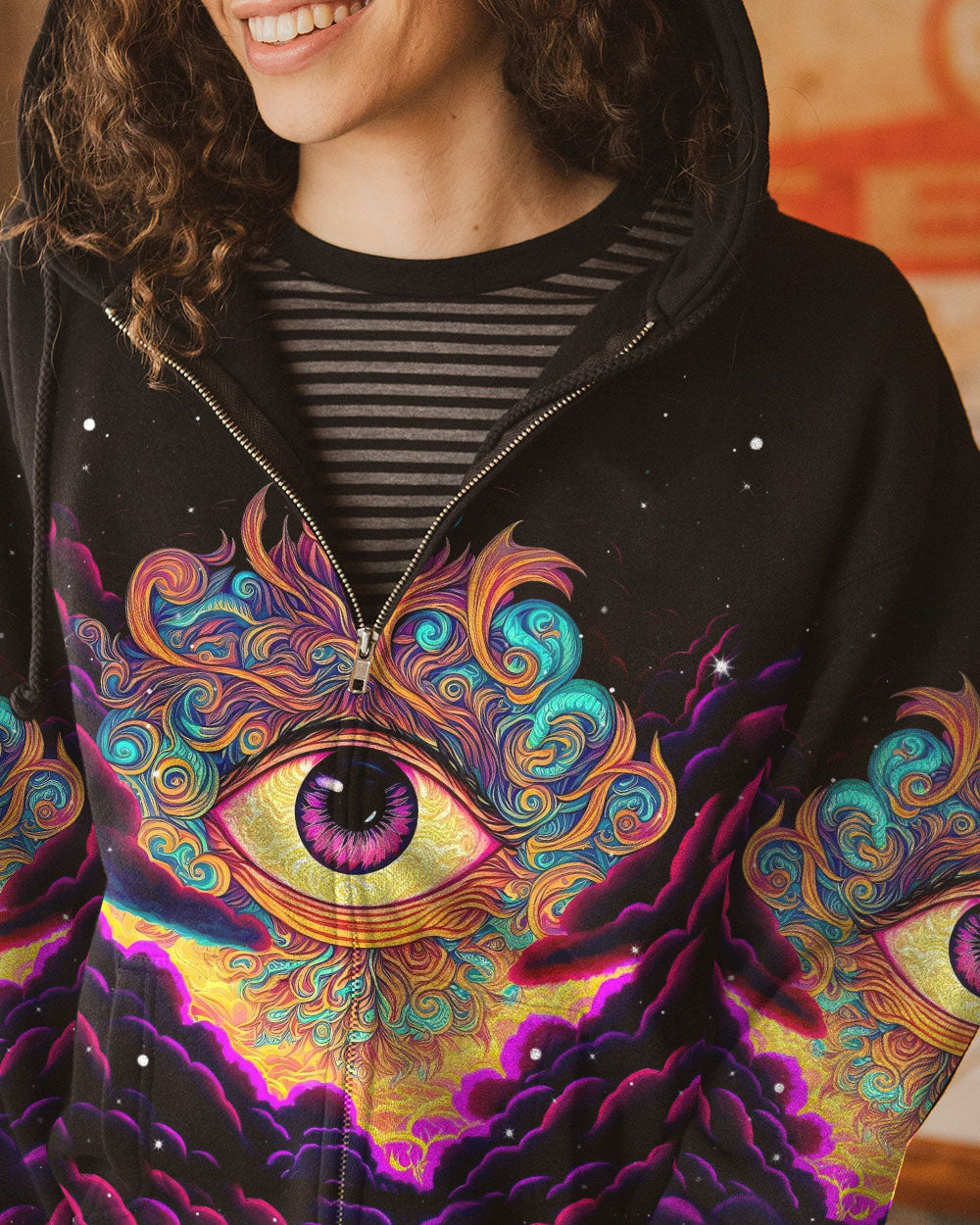THE EYES ARE USELESS WHEN THE MIND IS BLIND ALL OVER PRINT - TLNT0405233