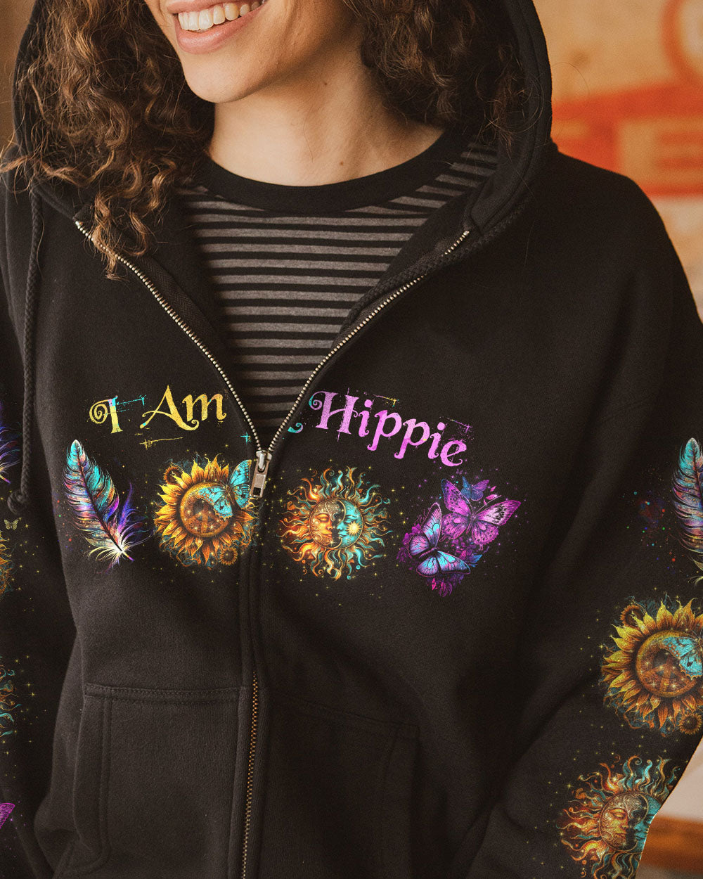 I AM A HIPPIE ALL OVER PRINT - TYTD2104231
