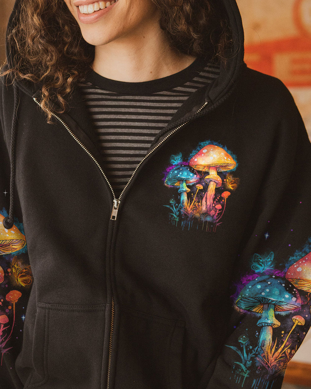 EAT MUSHROOMS SEE THE UNIVERSE ALL OVER PRINT - TY0304234