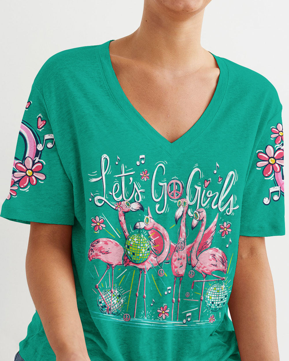 LET'S GO GIRLS FLAMINGO ALL OVER PRINT - TY0606231