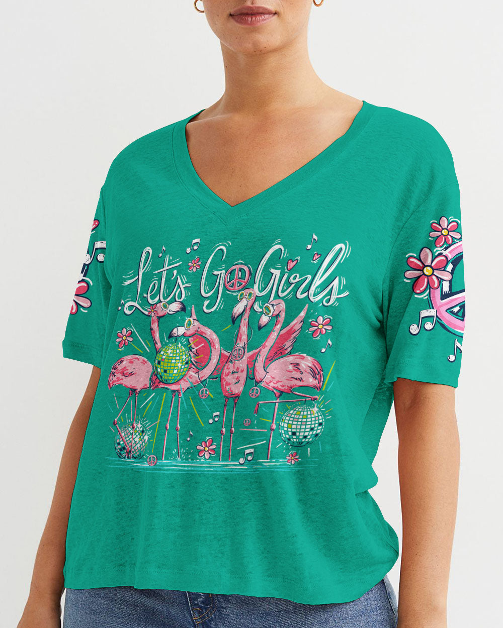 LET'S GO GIRLS FLAMINGO ALL OVER PRINT - TY0606231