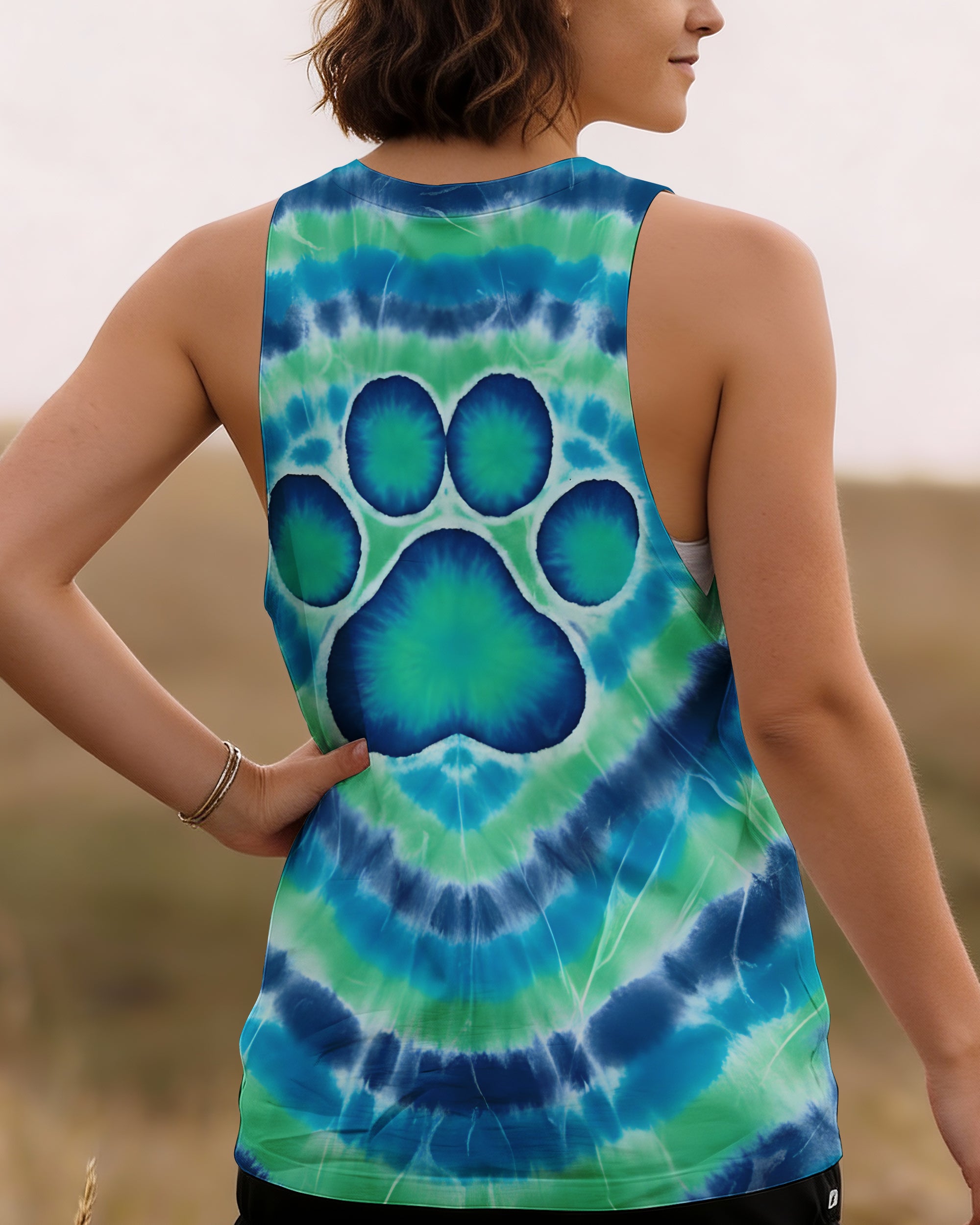 PAW PRINT TURQUOISE ALL OVER PRINT - TYQY2412251