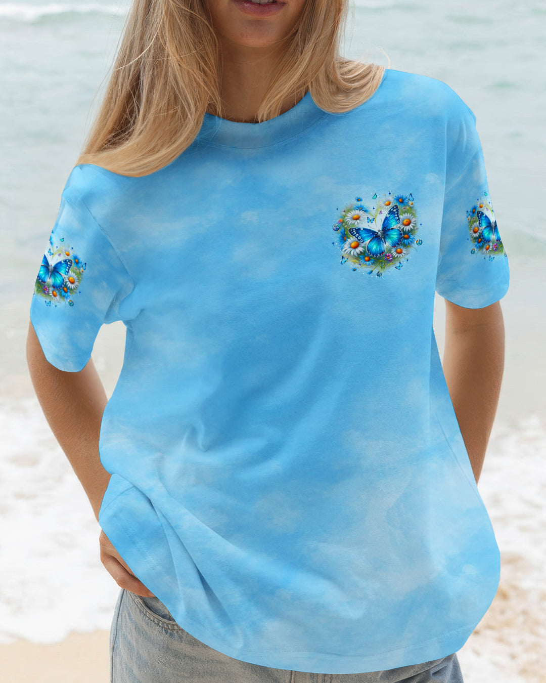 JUST BREATHE BUTTERFLY ALL OVER PRINT - YHLT3001262