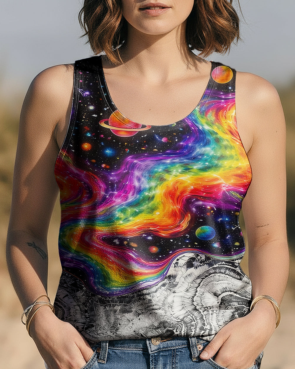SCRATCHING CAT GALAXY ALL OVER PRINT - KMTM1201261