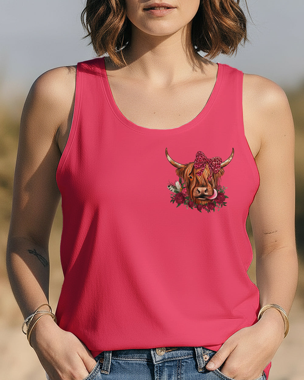 APPARENTLY I HAVE AN ATTITUDE WHO KNEW COW ALL OVER PRINT  - TLNO1712251