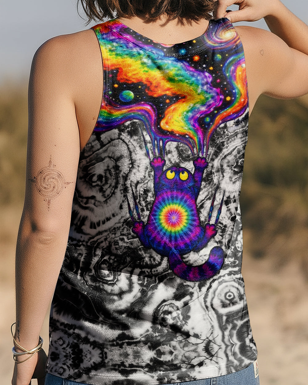 SCRATCHING CAT GALAXY ALL OVER PRINT - KMTM1201261
