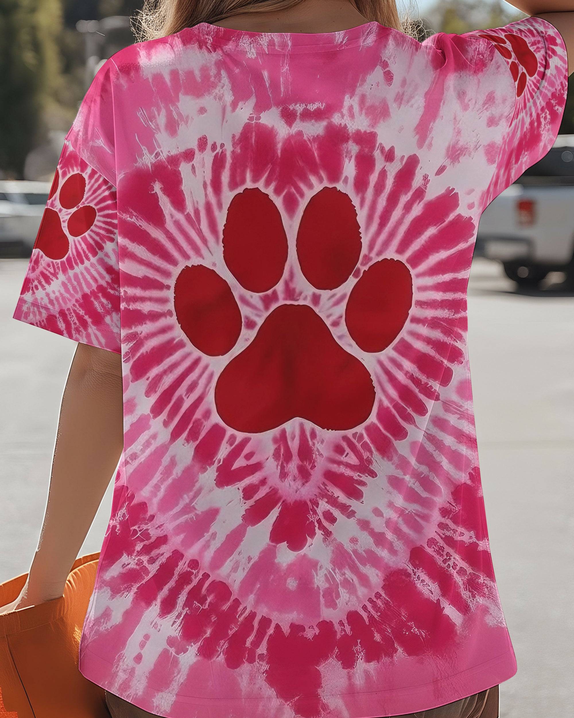 PINK SWIRL PAW ALL OVER PRINT - YHLT0201262