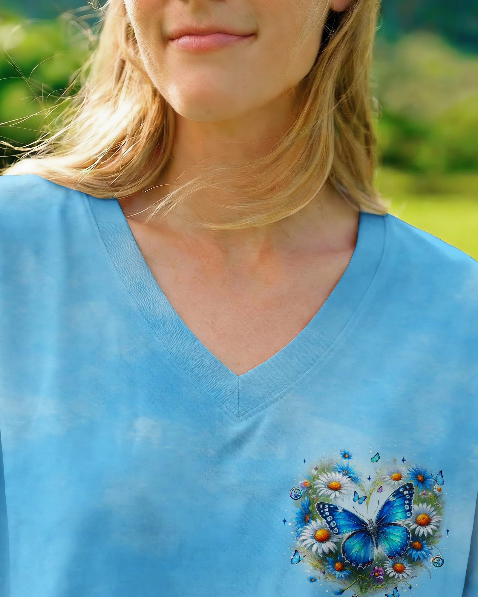 JUST BREATHE BUTTERFLY ALL OVER PRINT - YHLT3001262