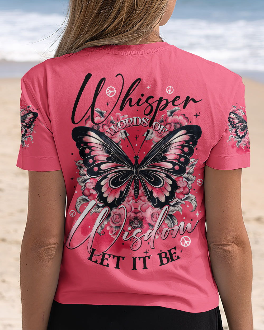 WHISPER WORDS OF WISDOM LET IT BE BUTTERFLY ALL OVER PRINT - TYTD0501261