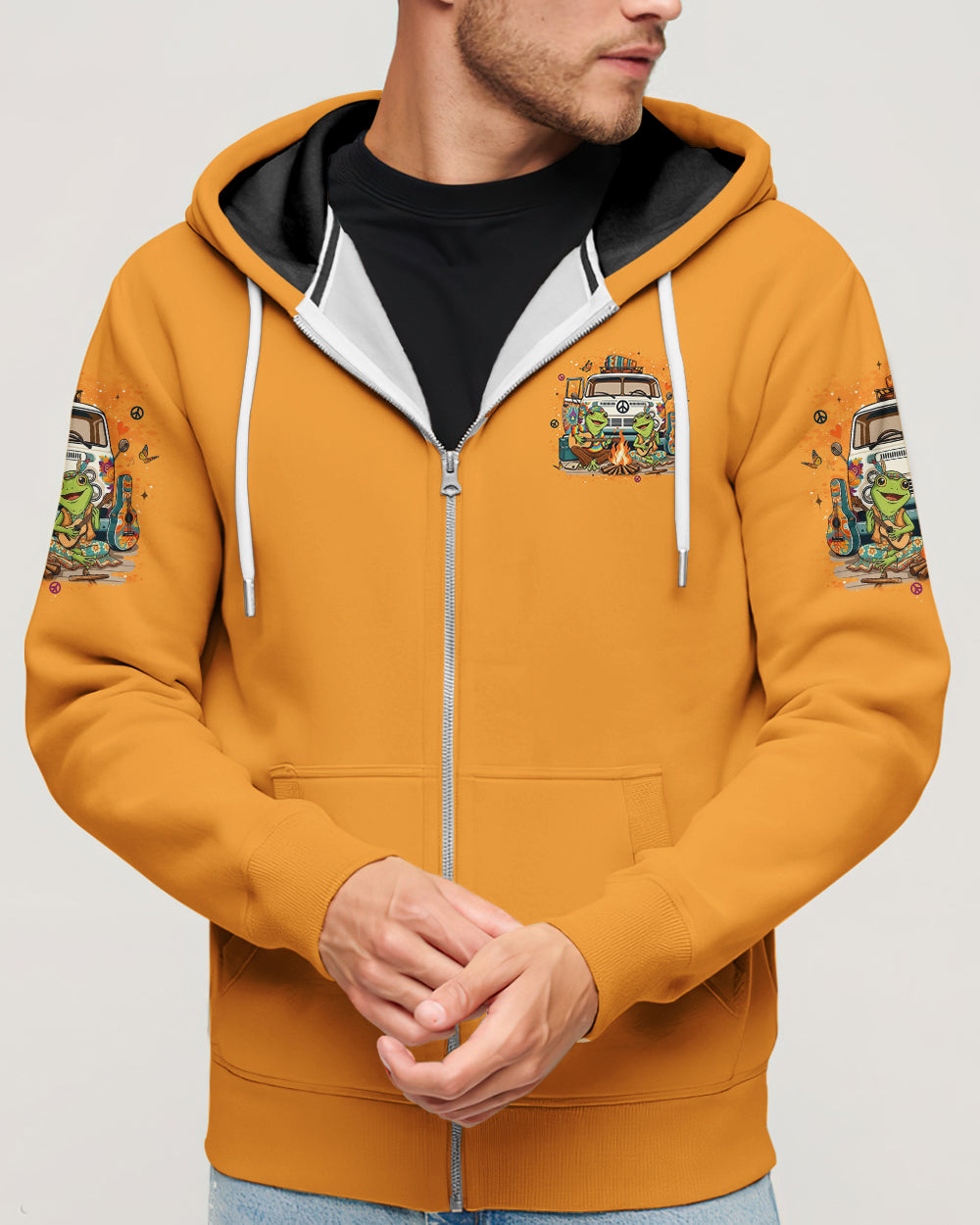 PEACE LOVE AND ADVENTURE COUPLE ALL OVER PRINT - YHLT1501261