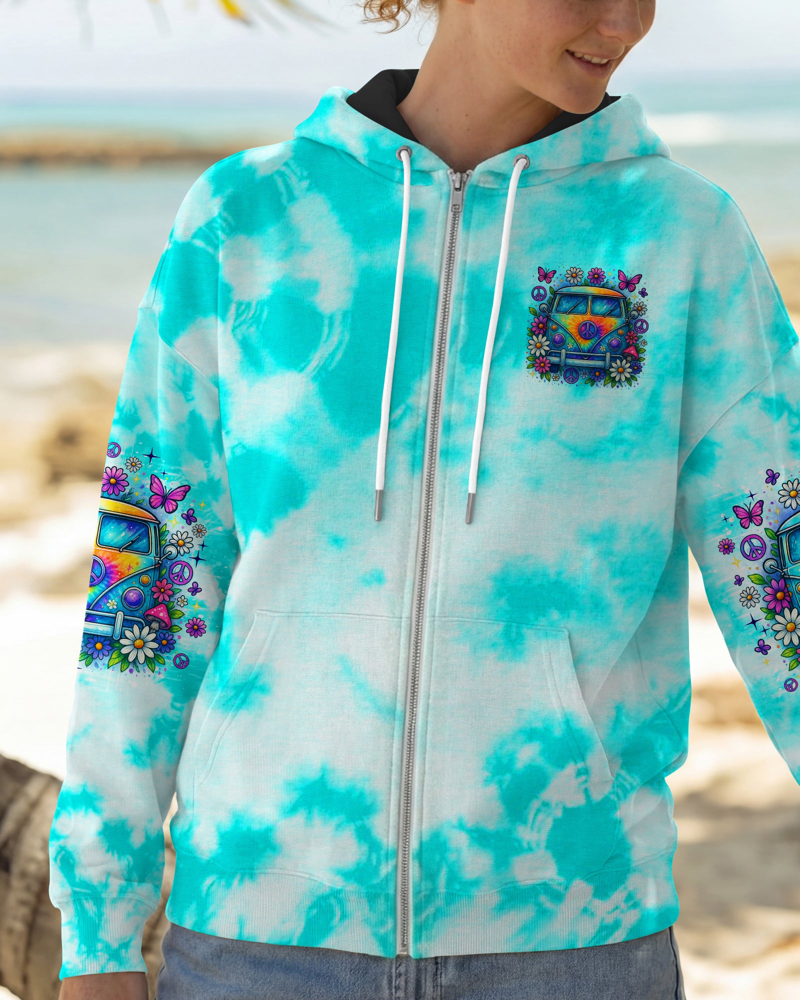 RUNNING AGAINST THE WIND BUS TIE DYE ALL OVER PRINT - TLNO1904253