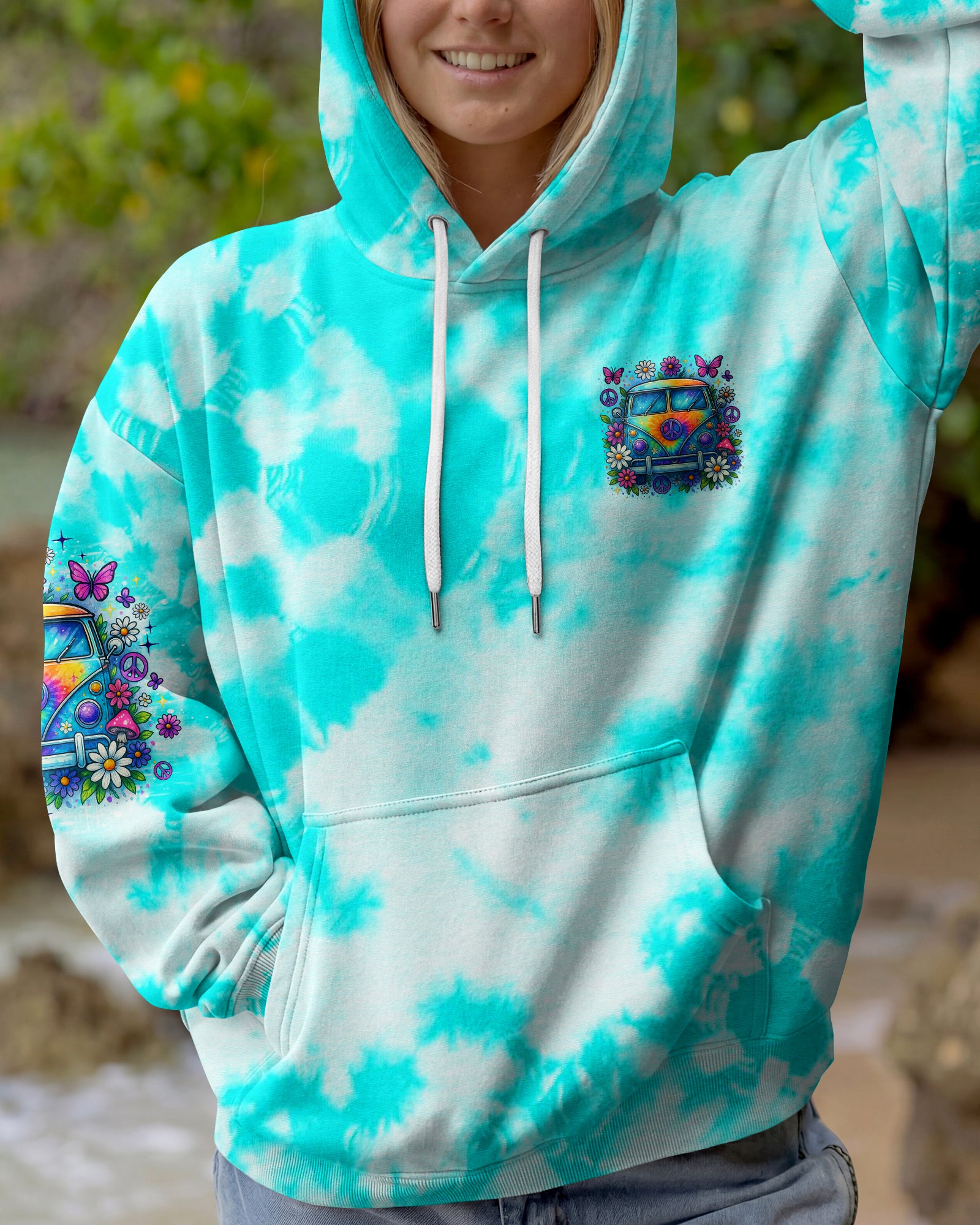 RUNNING AGAINST THE WIND BUS TIE DYE ALL OVER PRINT - TLNO1904253