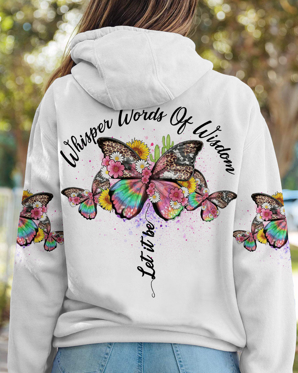 WHISPER WORDS OF WISDOM BUTTERFLY ALL OVER PRINT - YHDU1603232