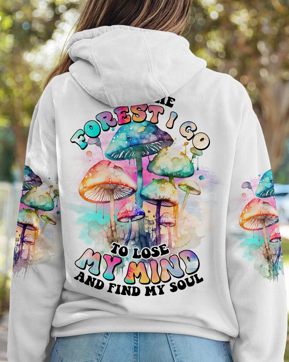 INTO THE FOREST MUSHROOMS ALL OVER PRINT - NO2702231