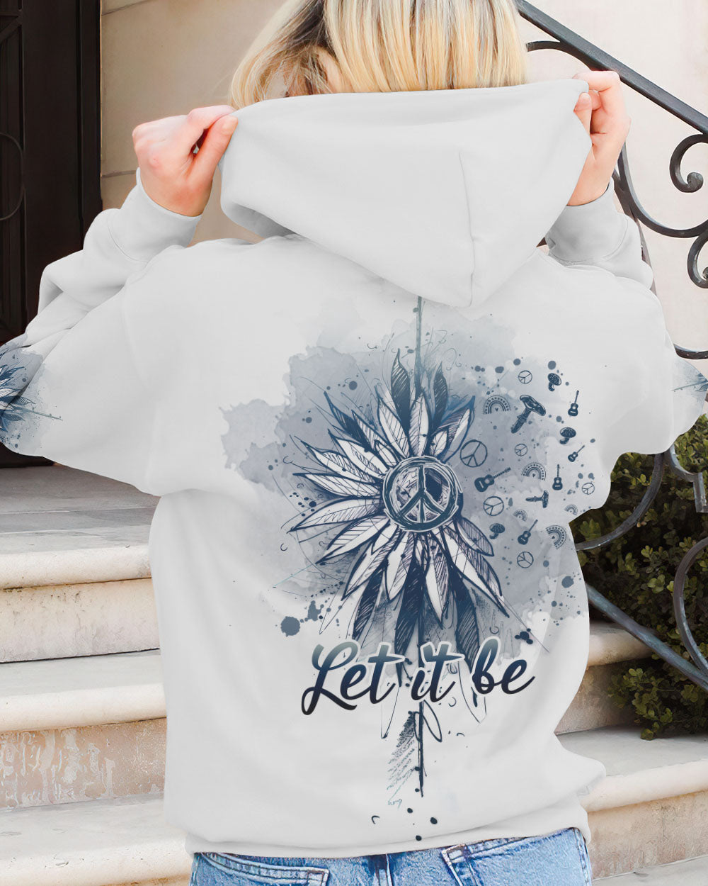 LET IT BE SKETCH SUNFLOWER ALL OVER PRINT - TLNZ1003231