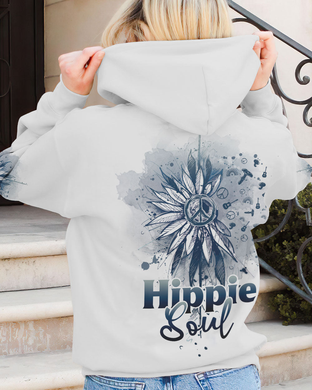 HIPPIE SOUL WATERCOLOR SUNFLOWER ALL OVER PRINT - TLNZ0103233