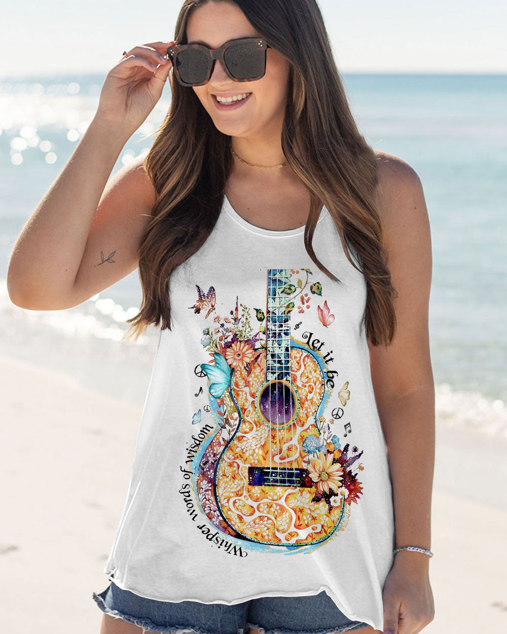 WHISPER WORDS OF WISDOM GUITAR ALL OVER PRINT - TY2202232