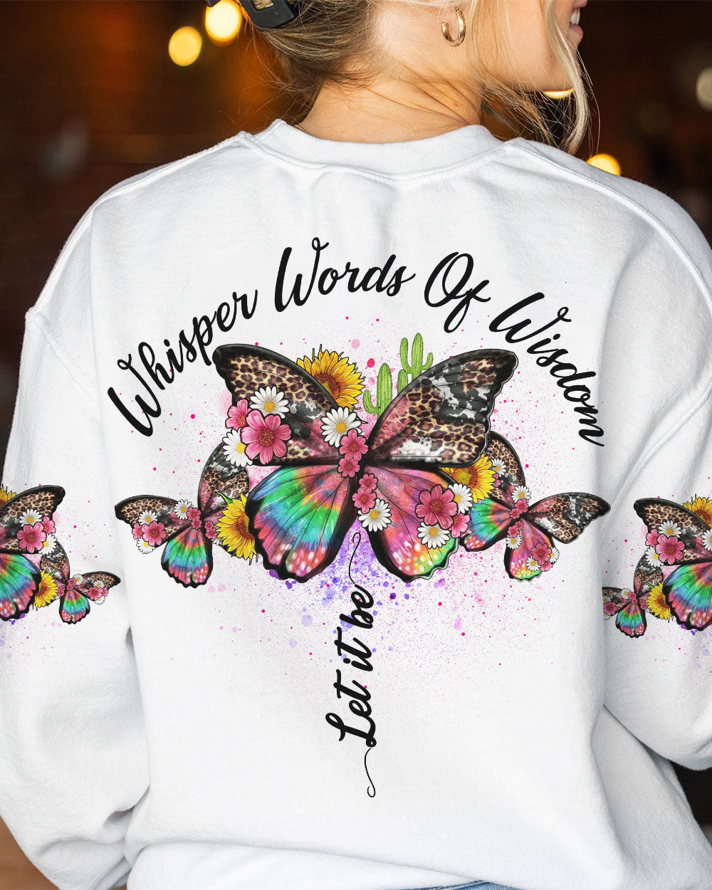 WHISPER WORDS OF WISDOM BUTTERFLY ALL OVER PRINT - YHDU1603232