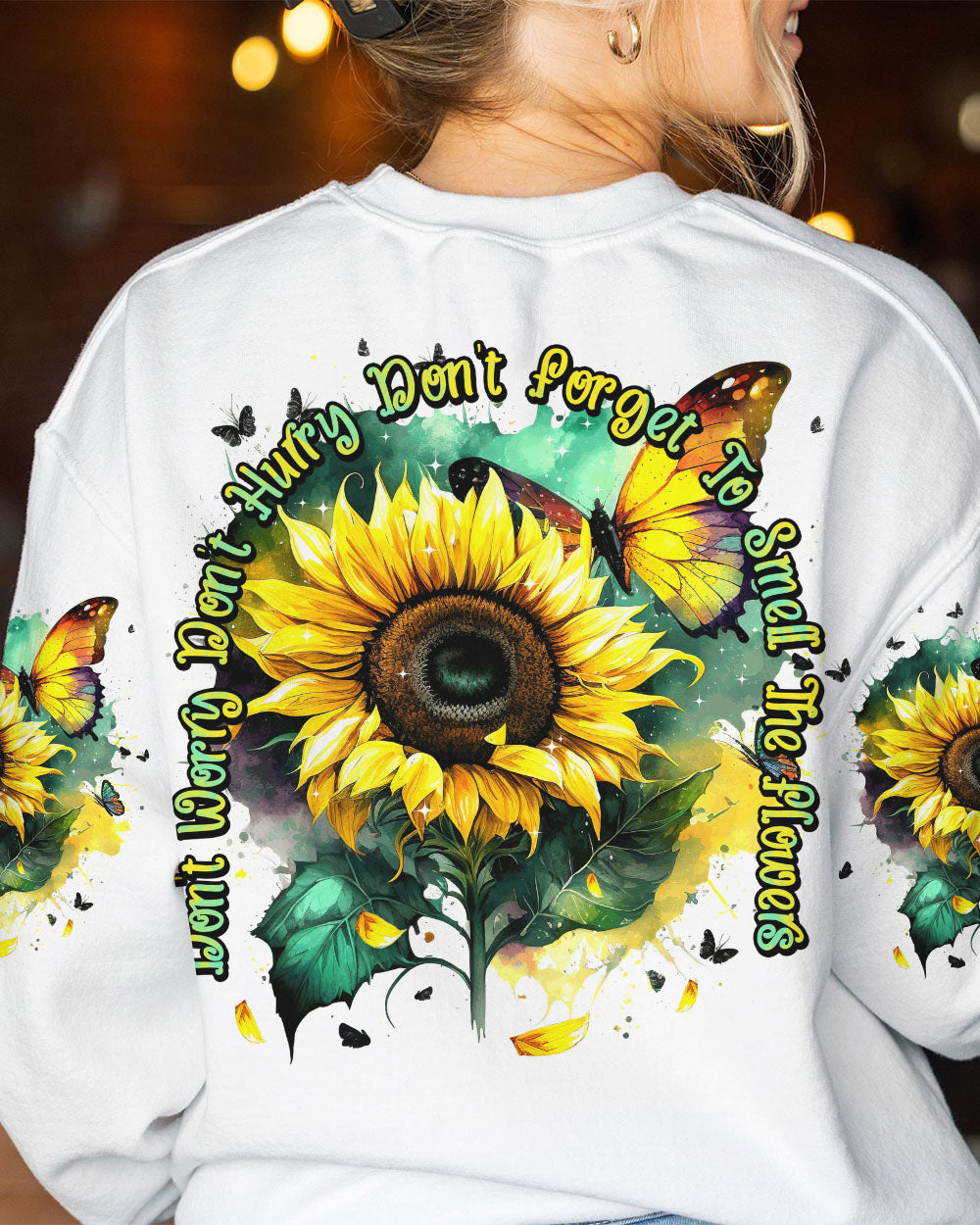 DON'T FORGET TO SMELL THE FLOWERS ALL OVER PRINT - TYTM1803232
